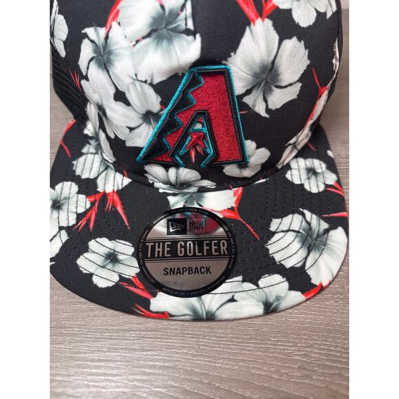 Arizona Diamondback "The Golfer" New Era Floral Snapback Trucker Hat- NEW - Picture 2 of 6